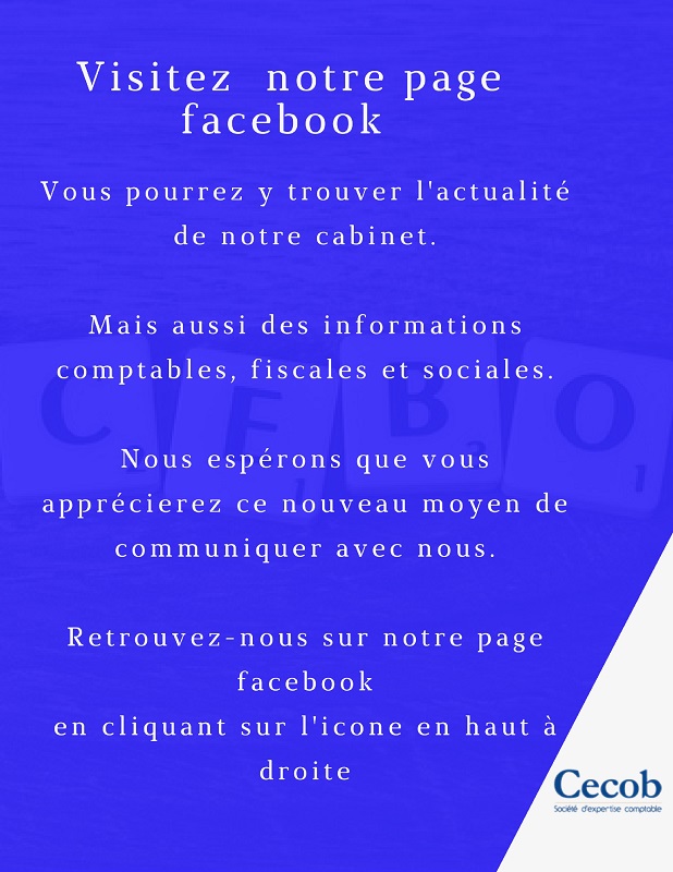 annonce page facebook